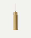 Veyraine Column Pendant in brushed gold