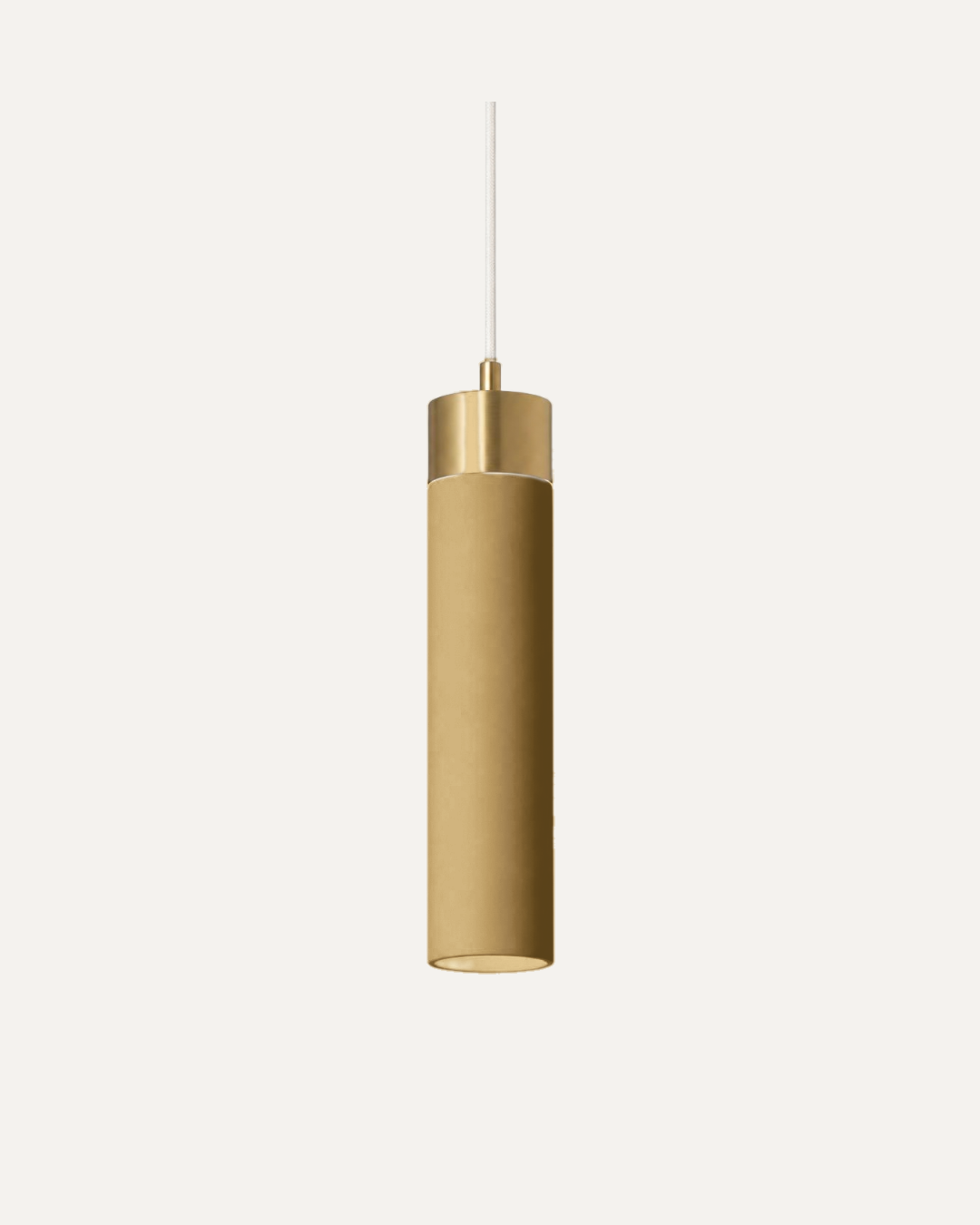 Veyraine Column Pendant in brushed gold